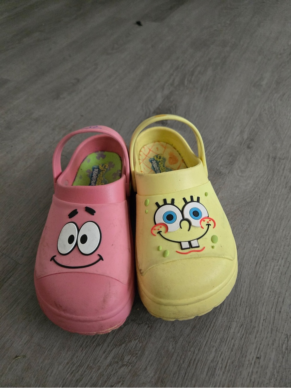 Kids Cartoon Character Slip-On Sandals - Pink & Yellow